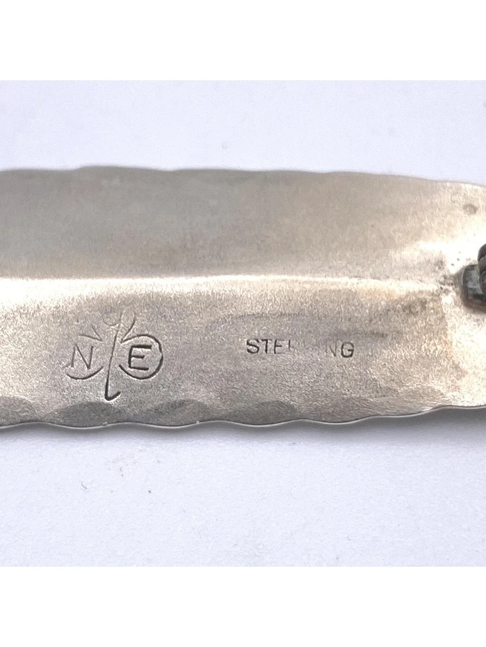 Vintage STUART NYE Sterling Silver Feather Brooch.